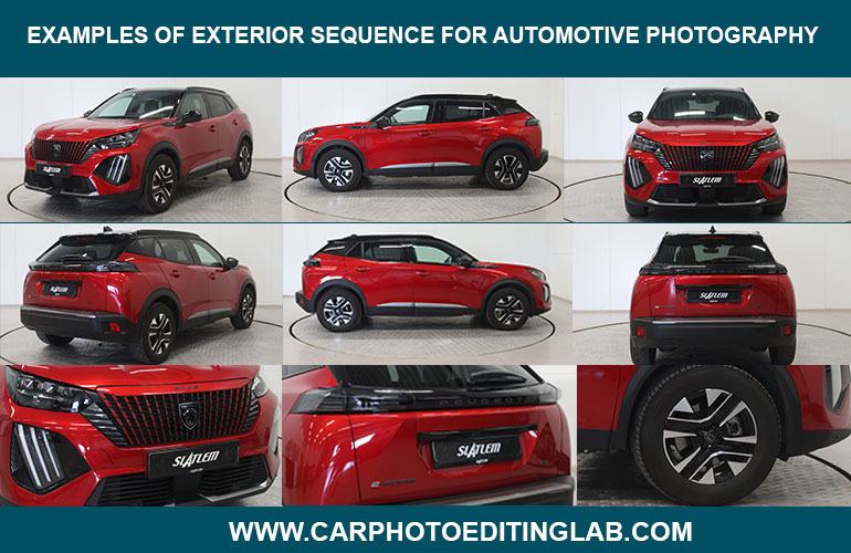 examples of exterior sequence for automotive photography